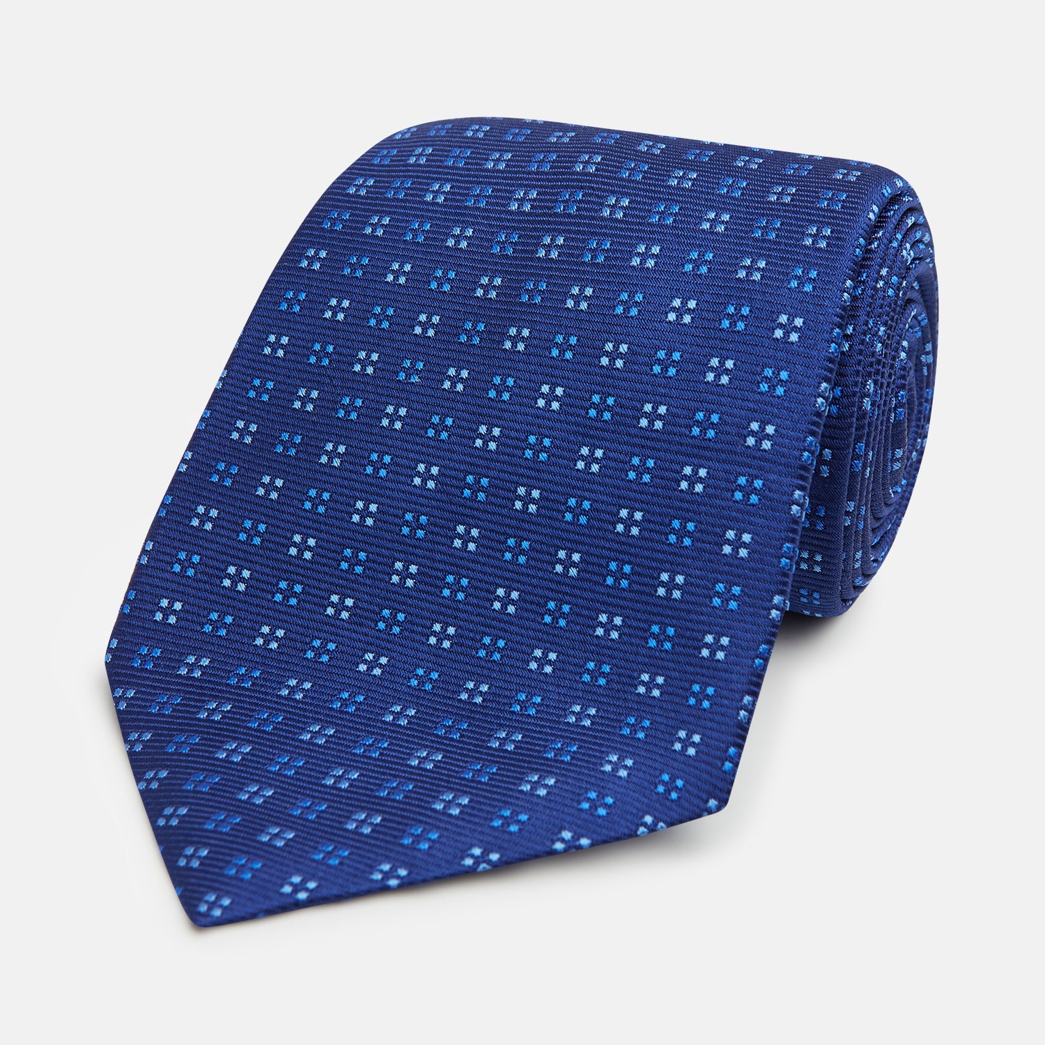 View 1 of product Blue Multi Dot Silk Tie