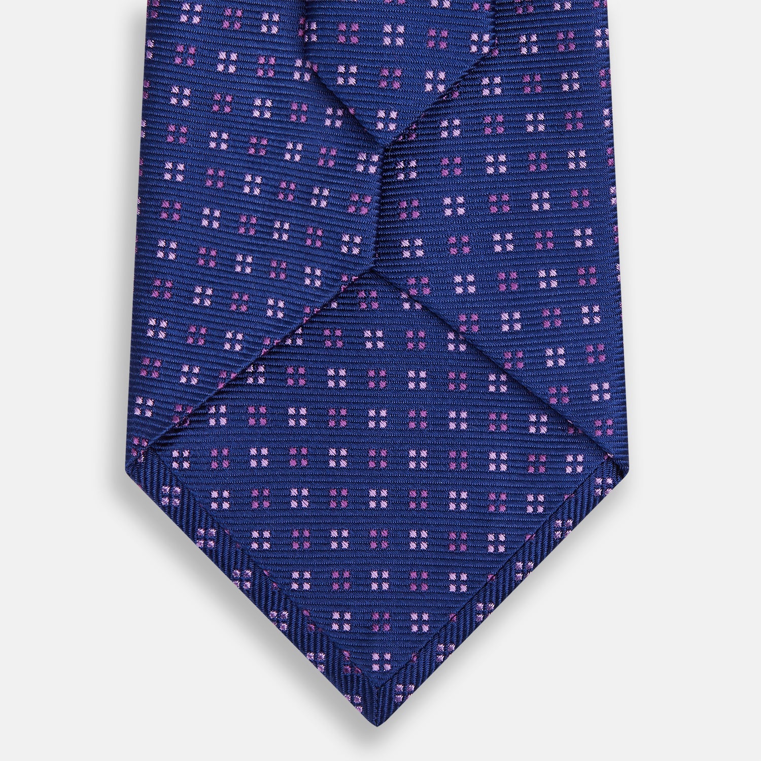 View 3 of product Blue and Pink Multi Dot Silk Tie