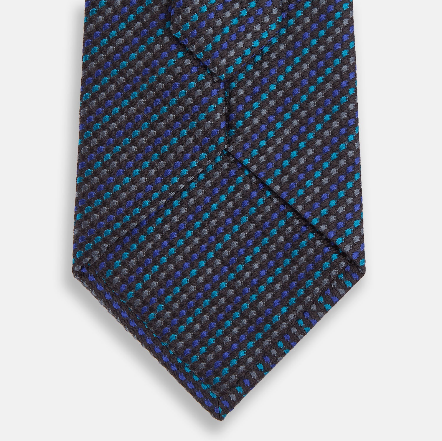 View 3 of product Navy Multi Silk Tie