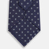 View 3 of product Navy Micro Rectangle Silk Tie