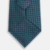 Turquoise Geometric Silk Tie