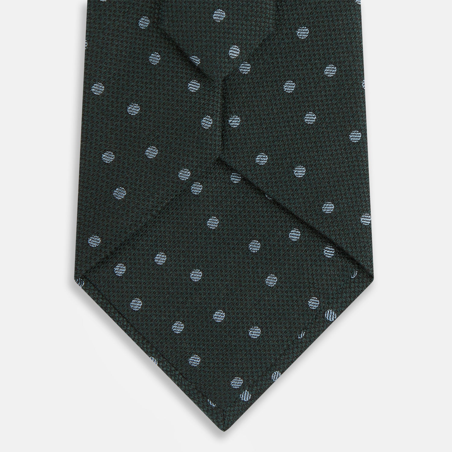 View 3 of product Pale Blue and Green Micro Dot Silk Blend Tie