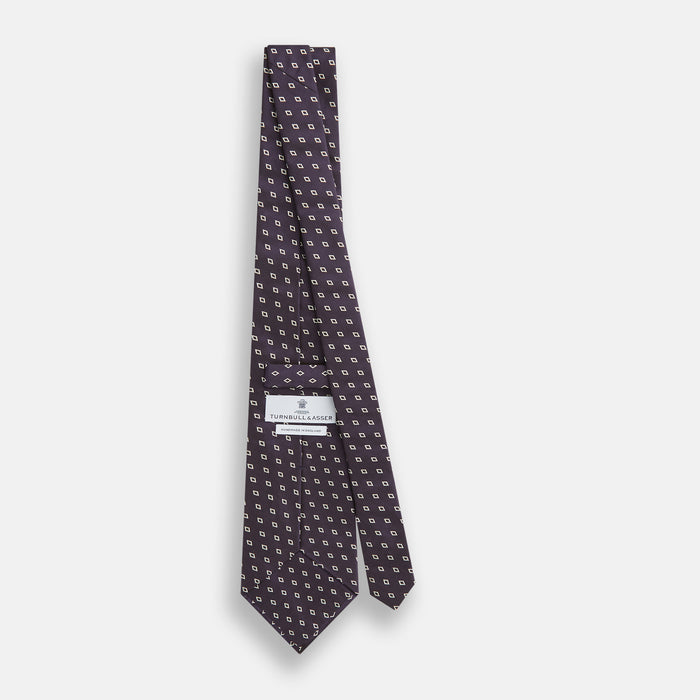 Blue Diamond Silk Tie Image 3
