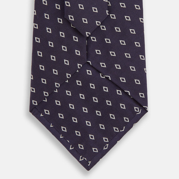 Blue Diamond Silk Tie Image 2