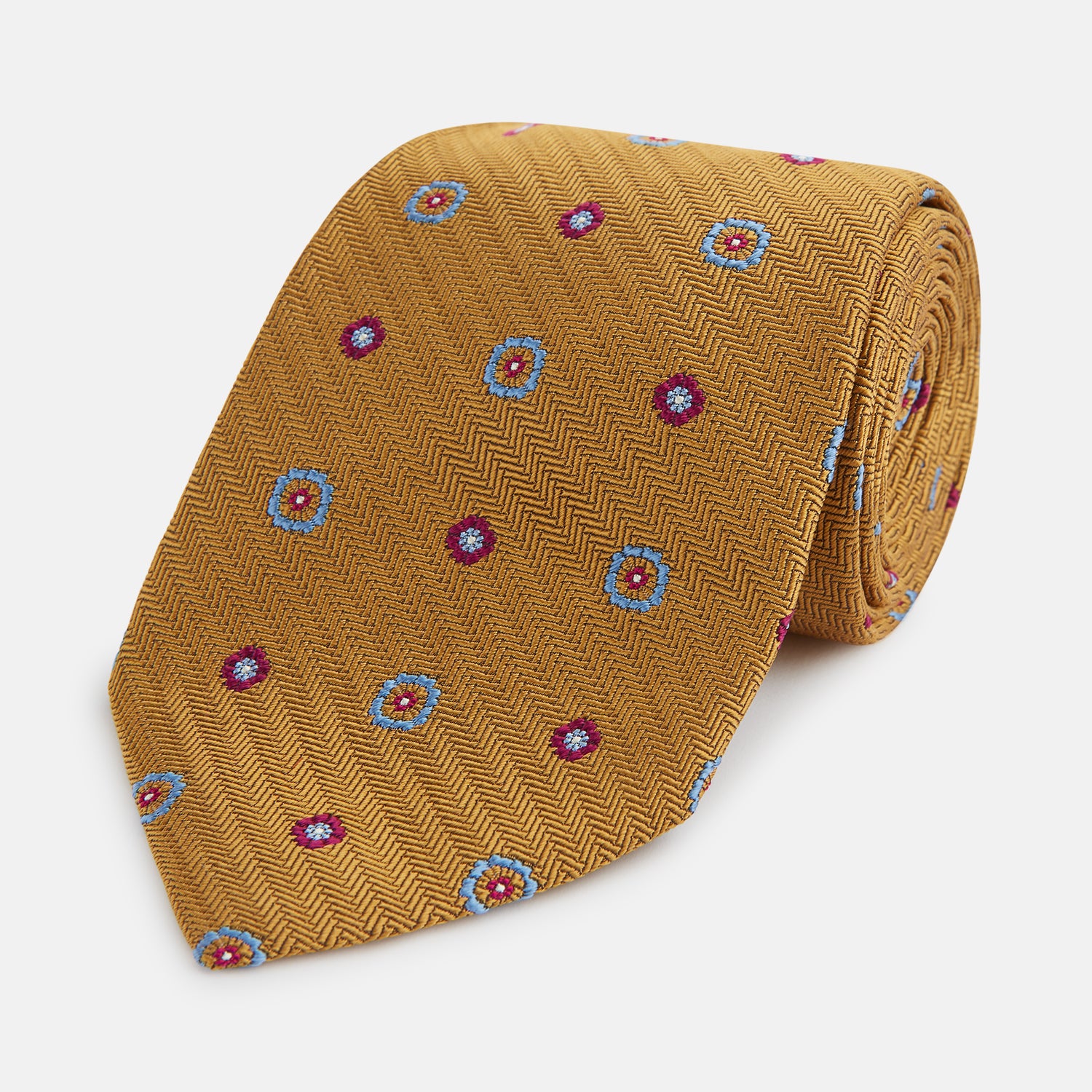 View 1 of product Gold Motif Silk Tie