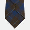 View 3 of product Blue and Brown Tartan Silk Blend Tie