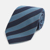 View 1 of product Blue Block Stripe Silk Blend Tie