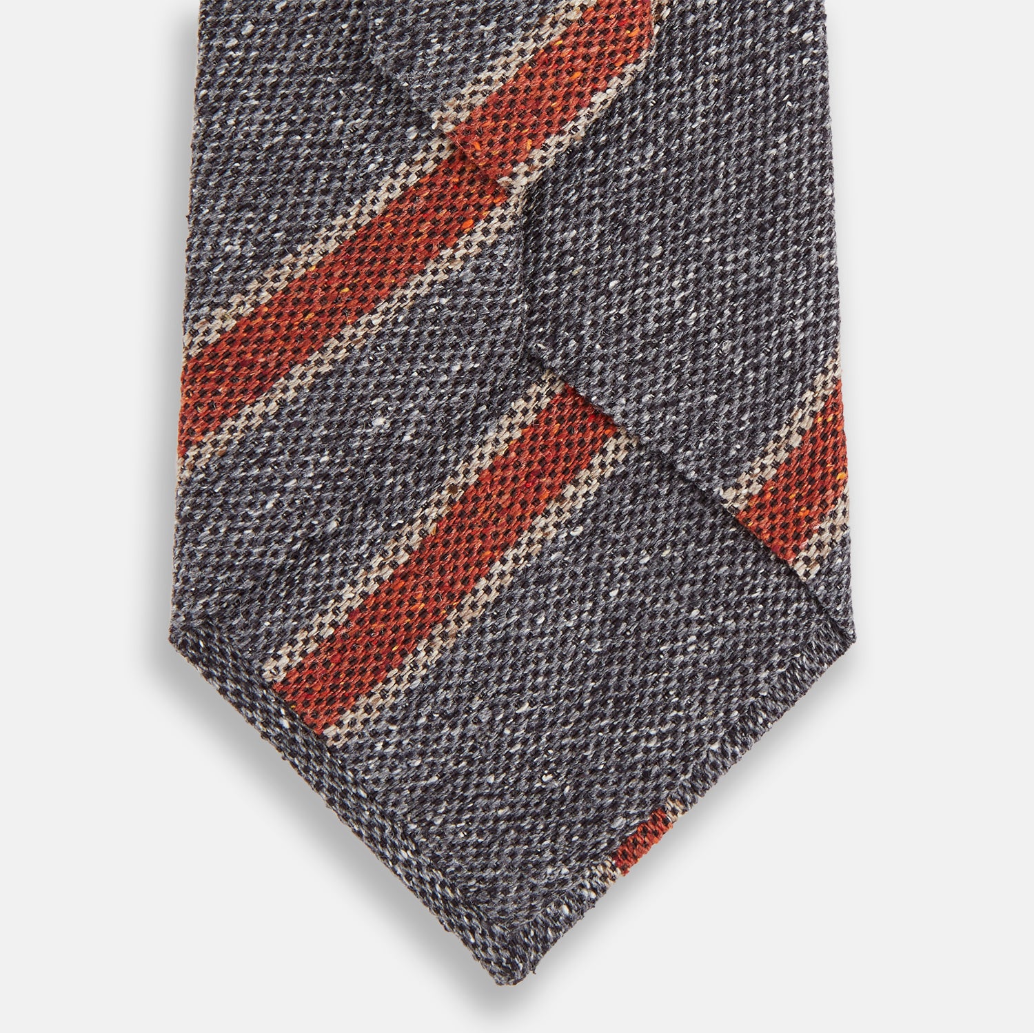 View 3 of product Red Block Stripe Silk Tie