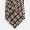 View 3 of product Brown Puppytooth Stripe Silk Tie