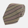 View 1 of product Brown Puppytooth Stripe Silk Tie