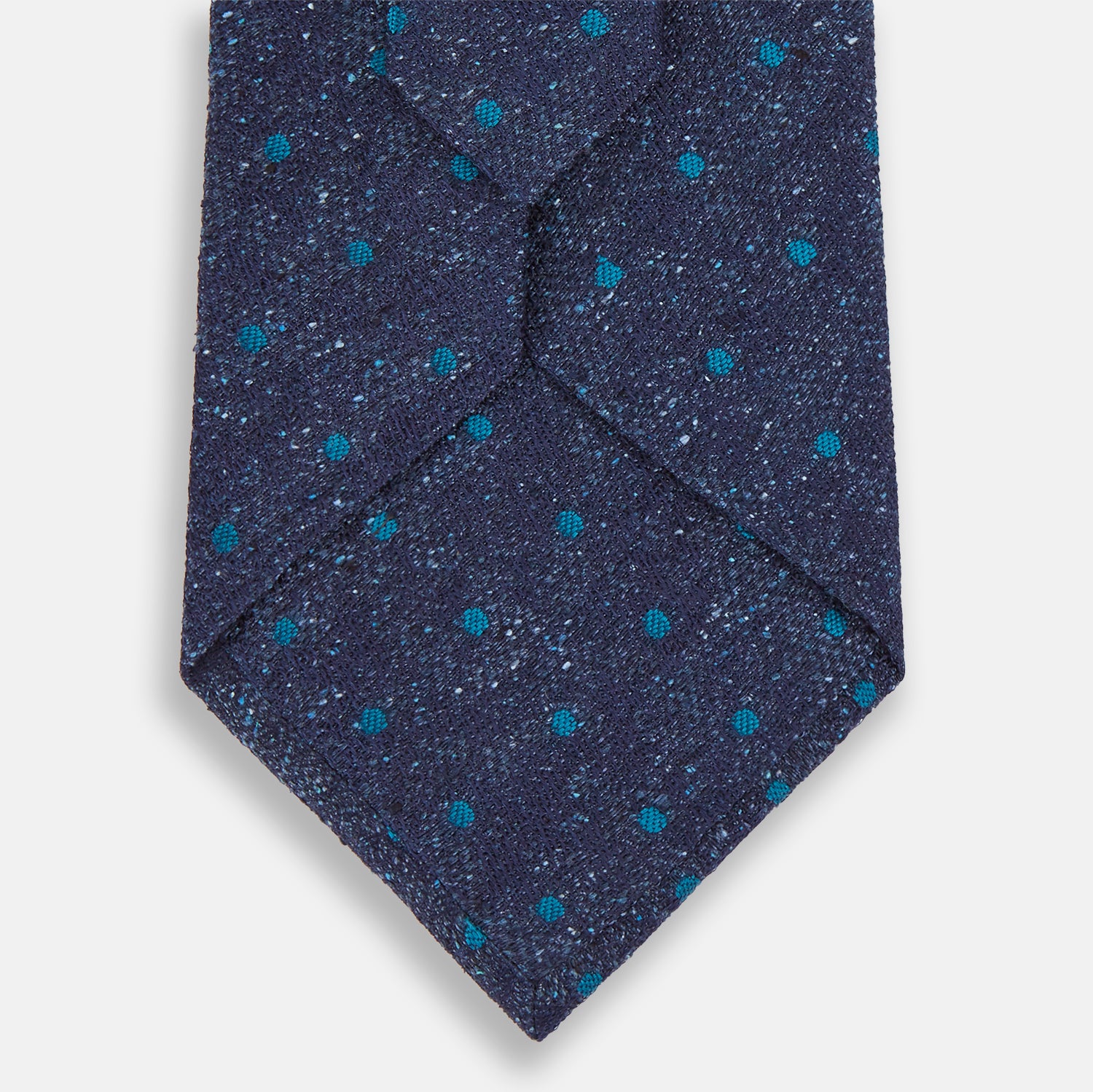 View 3 of product Navy Floret Silk Tie
