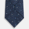 View 3 of product Navy Micro Paisley Silk Tie