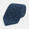 View 1 of product Navy Micro Paisley Silk Tie