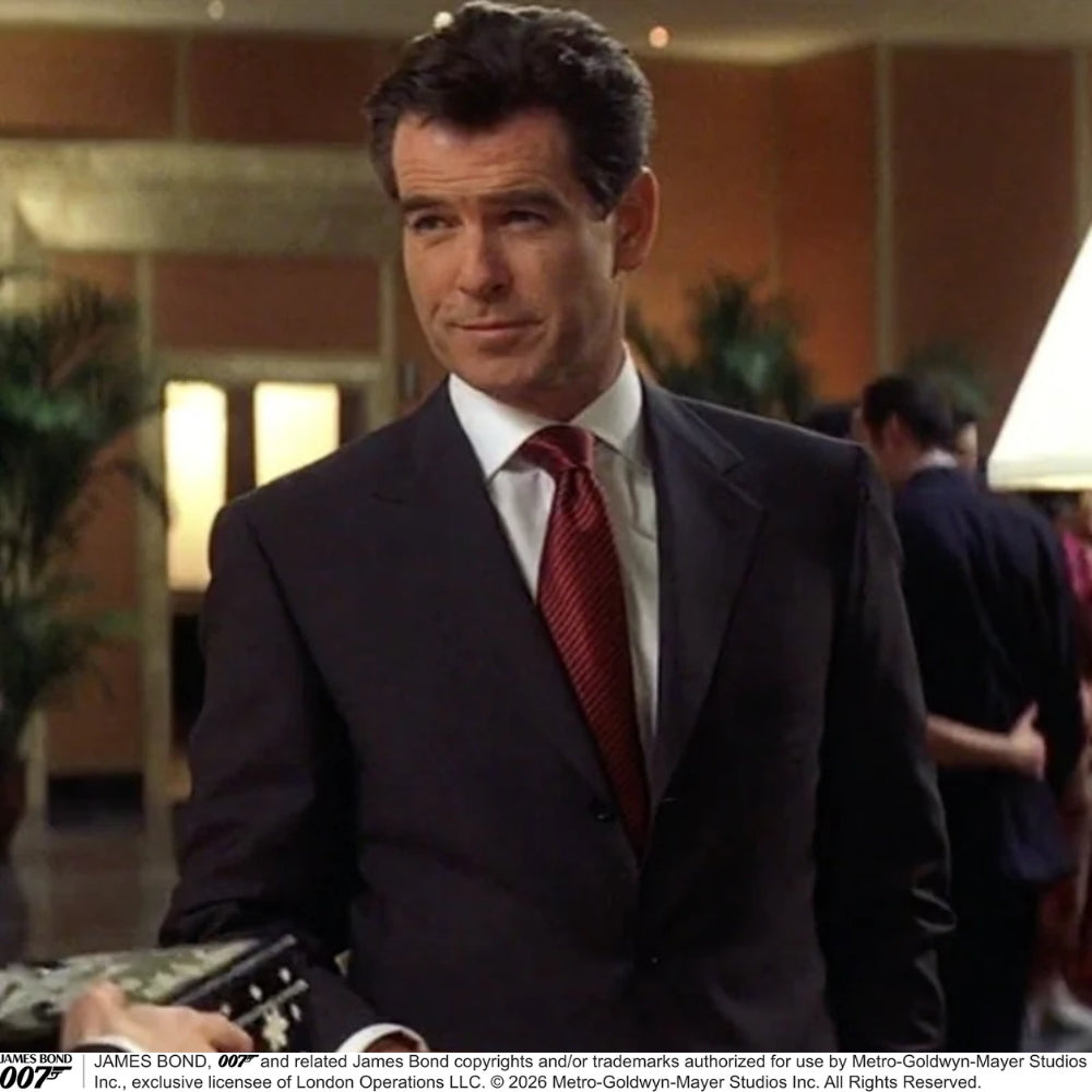 Die Another Day Stripe Silk Tie As Seen on James Bond