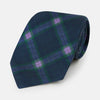View 1 of product PURPLE AND GREEN CHECKED SILK TIE OS