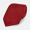 View 1 of product Red Geometric Pin-Dot Silk Tie OS