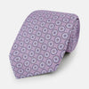 View 1 of product Lilac Dotted Roundel Patterned Silk Tie OS