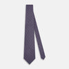 View 2 of product TIES 9.5CM LOZENGE PATTERNED PRINTED SILK PURPLE OS
