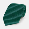 View 1 of product TIES 9.5CM DOT STRIPE PRINTED SILK FOREST GREEN OS
