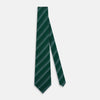 View 2 of product TIES 9.5CM DOT STRIPE PRINTED SILK FOREST GREEN OS