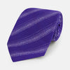 View 1 of product TIES 9.5CM DOT STRIPE PRINTED SILK PURPLE OS