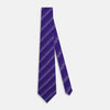 View 2 of product TIES 9.5CM DOT STRIPE PRINTED SILK PURPLE OS