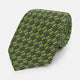 Lime Green Hatched Mosaic Printed Silk Tie OS