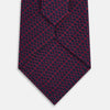 View 3 of product TIES 9.5CM CIRCLES AND STRIPE PRT SILK BURGUNDY OS