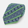 View 1 of product TIES 9.5CM TILE AND STRP PRT SILK SUPER DARK NAVY OS