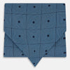 View 1 of product Blue and Navy Concentric Square Printed Silk Cravat