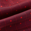 View 4 of product Tulip Red Concentric Diamond Printed Silk Cravat