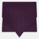 Burgundy Micro-Dot Bar Printed Silk Cravat