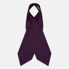 View 2 of product Burgundy Micro-Dot Bar Printed Silk Cravat
