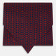Red Micro-Dot Bar Printed Silk Cravat