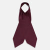 View 2 of product Red Micro-Dot Bar Printed Silk Cravat