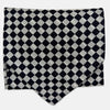 View 4 of product Chequered Navy & White Cravat in Silk