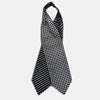 View 2 of product Chequered Navy & White Cravat in Silk