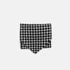 View 3 of product Chequered Navy & White Cravat in Silk