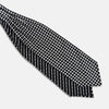 View 3 of product Chequered Navy & White Cravat in Silk