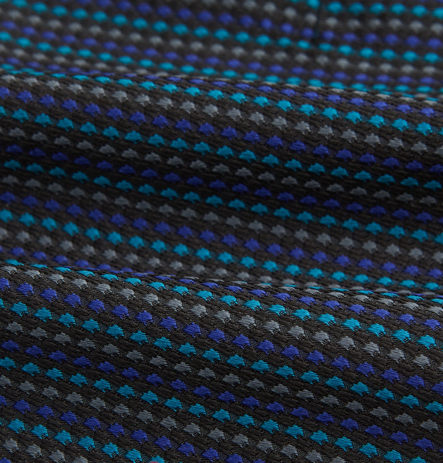 View 4 of product Navy Multi Silk Cravat
