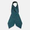 Turquoise Geometric Silk Cravat