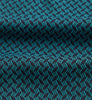 Turquoise Geometric Silk Cravat