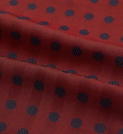 Red Dot Silk Cravat Image 3