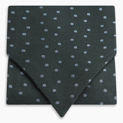 Pale Blue and Green Micro Dot Cravat Image 4