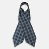 View 2 of product Navy Triple Check Silk Cravat