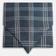 Navy Triple Check Silk Cravat