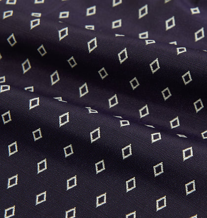 Blue Diamond Silk Cravat Image 3