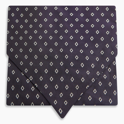 Blue Diamond Silk Cravat Image 4