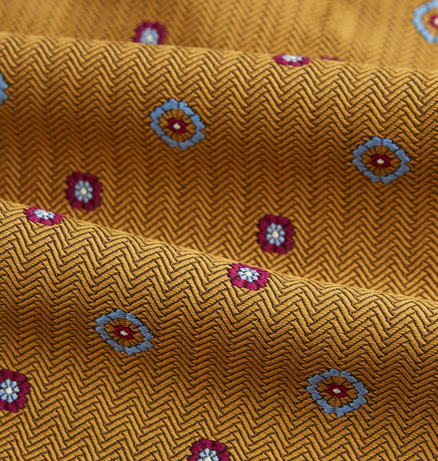 View 4 of product Gold Motif Silk Cravat