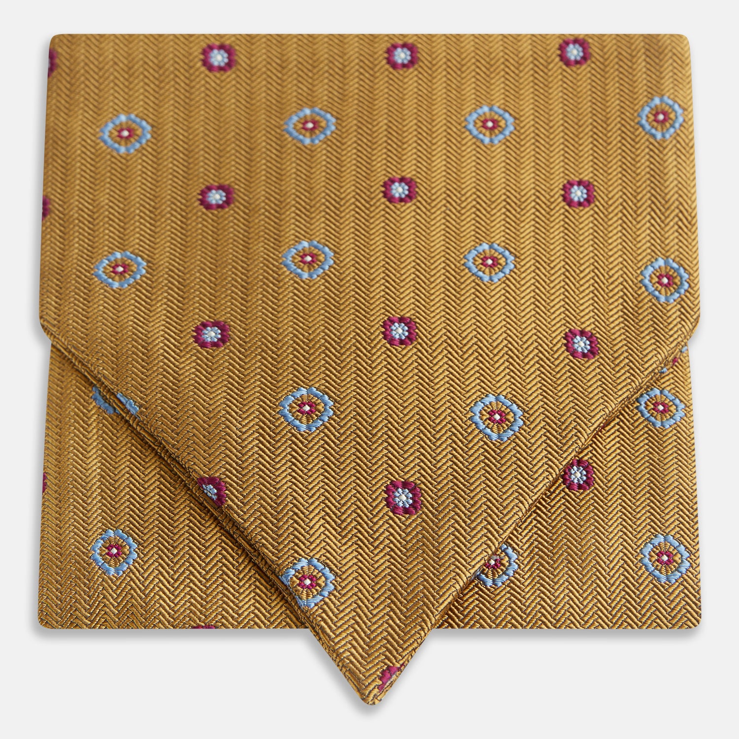 Gold Motif Silk Cravat